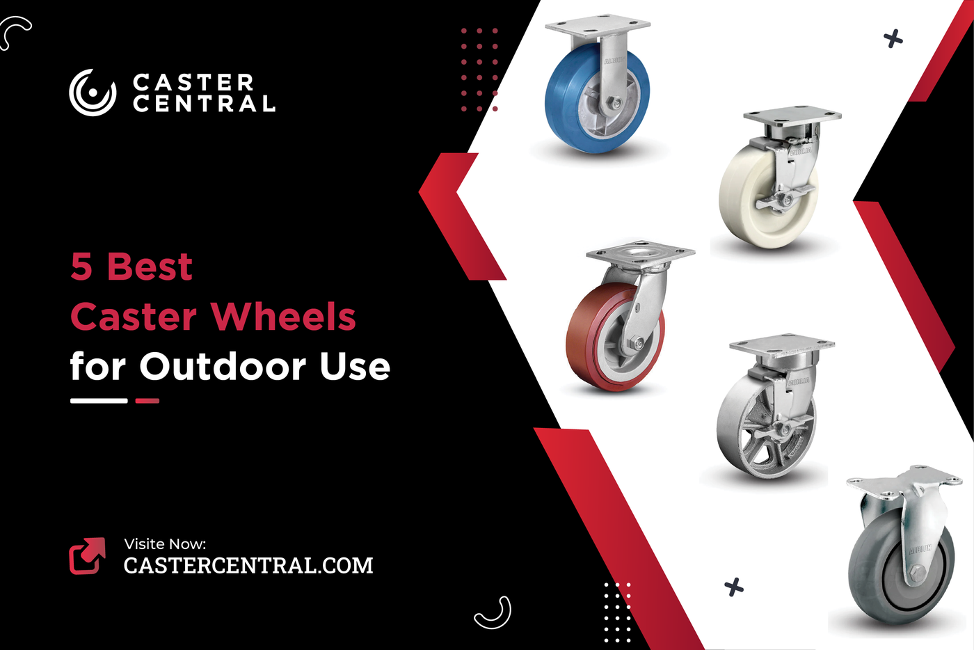 5 Best Caster Wheels for Outdoor Use