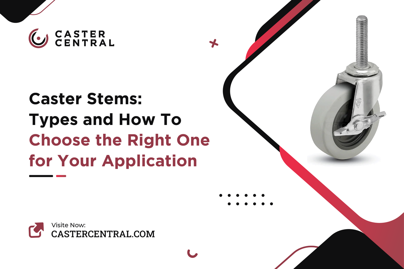 Caster Stems: Types and How To Choose the Right One for Your Application