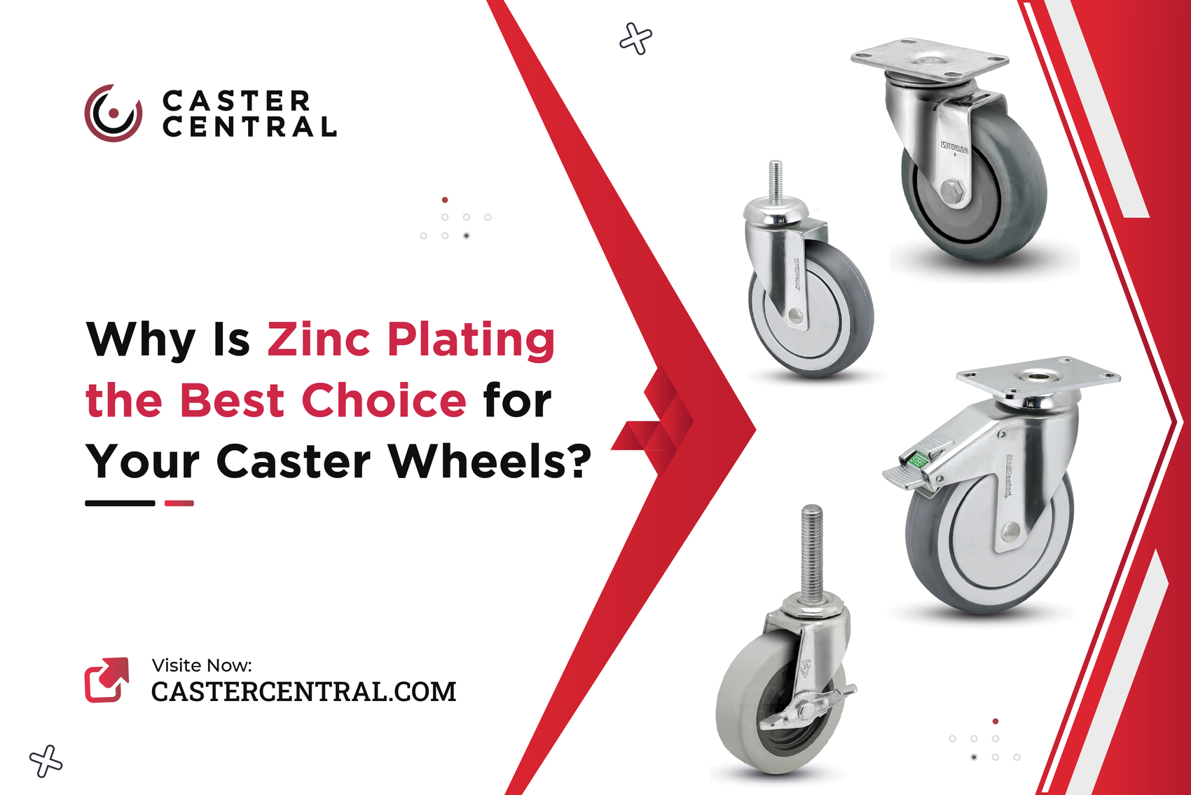 Why Is Zinc Plating the Best Choice for Your Caster Wheels?