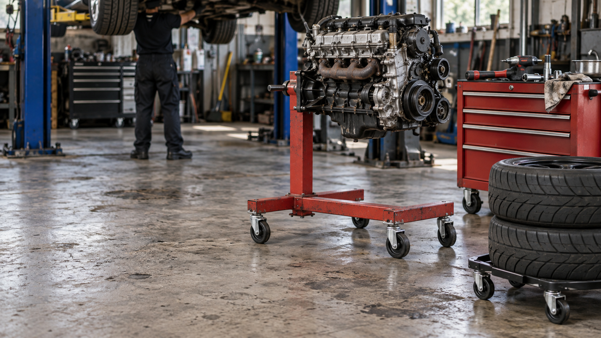 Automotive Shop Casters: Matching Wheels to Engine Stands, Tool Carts, and Tire Dollies