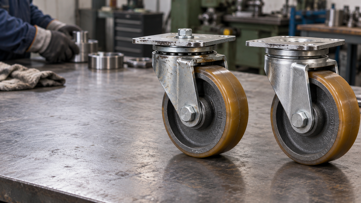 Heavy-Duty Casters: What to Know Before Choosing Kingpin vs. Kingpinless