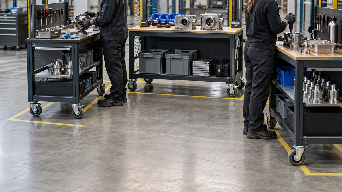 The Role of Casters in Lean Manufacturing and Workplace Efficiency