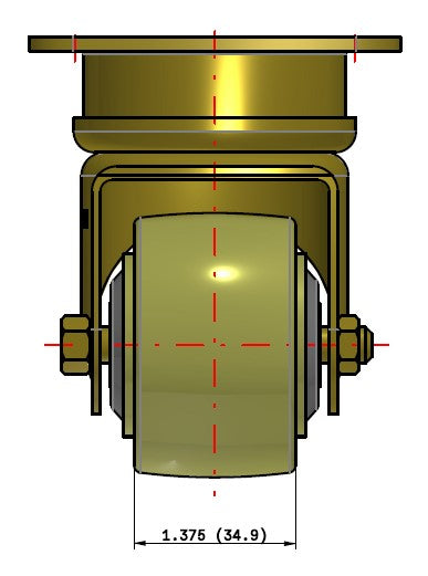Air Cargo/Conveyor Casters - Part #03XN02028S004C - Albion