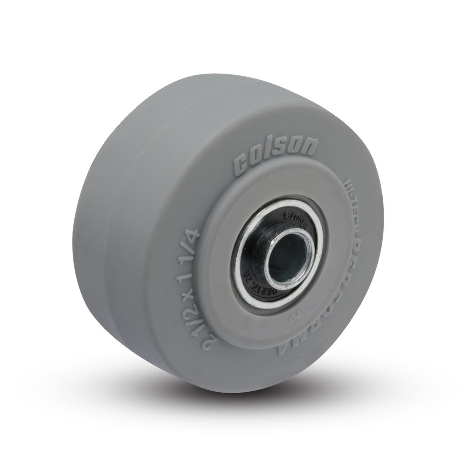 2-1/2" x 1-1/4" Performa Rubber Wheel w/ Ball Bearing - 2.00002.445 - Colson