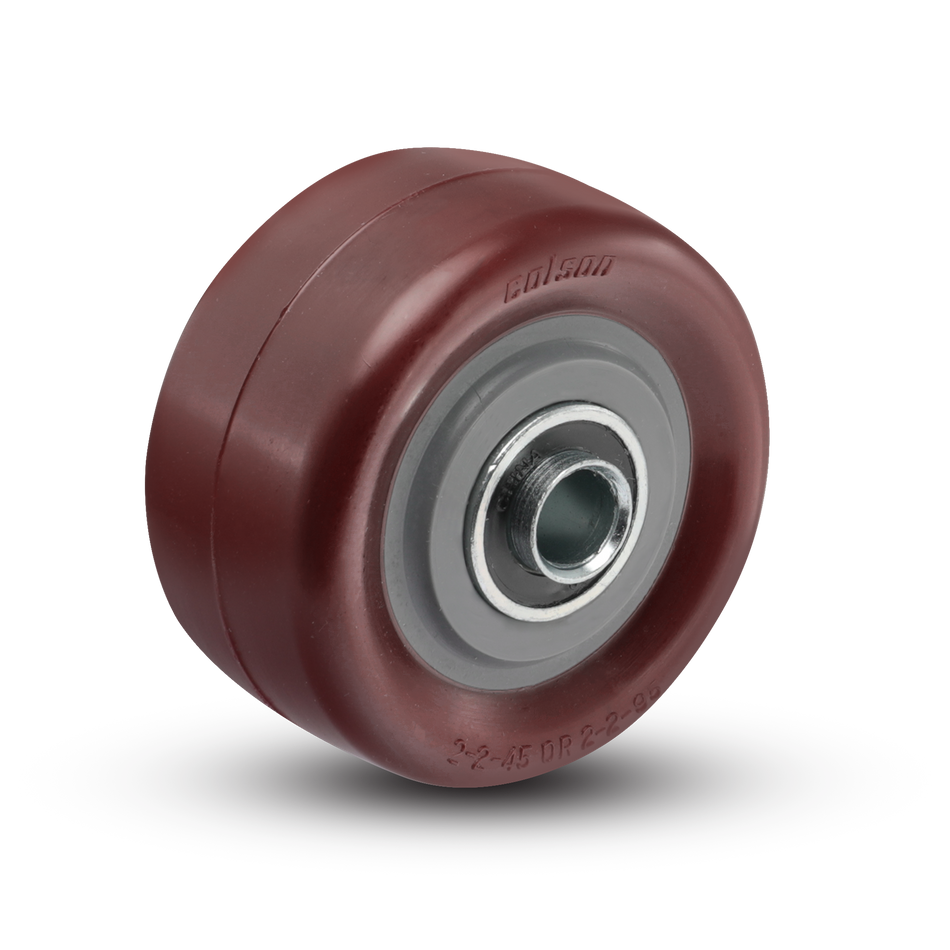 2-1/2" x 1-1/4" Polyurethane HI-TECH Wheel w/ Ball Bearing - 2.00002.95 - Colson