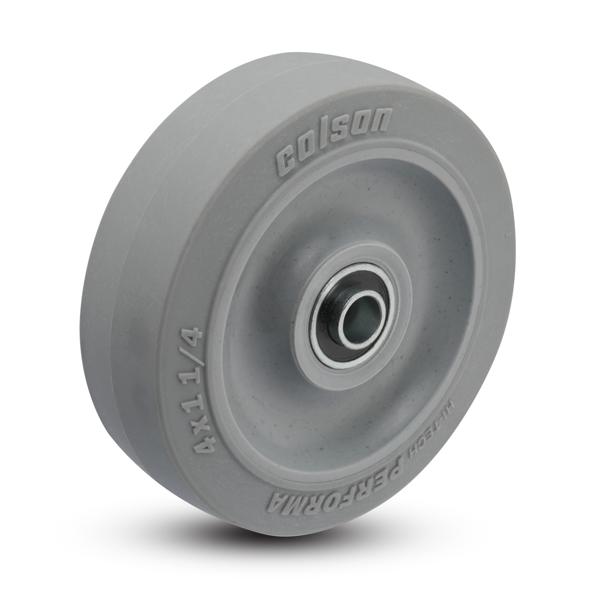 4" x 1-1/4" Performa Rubber Wheel w/ Ball Bearing - 2.00004.445 - Colson