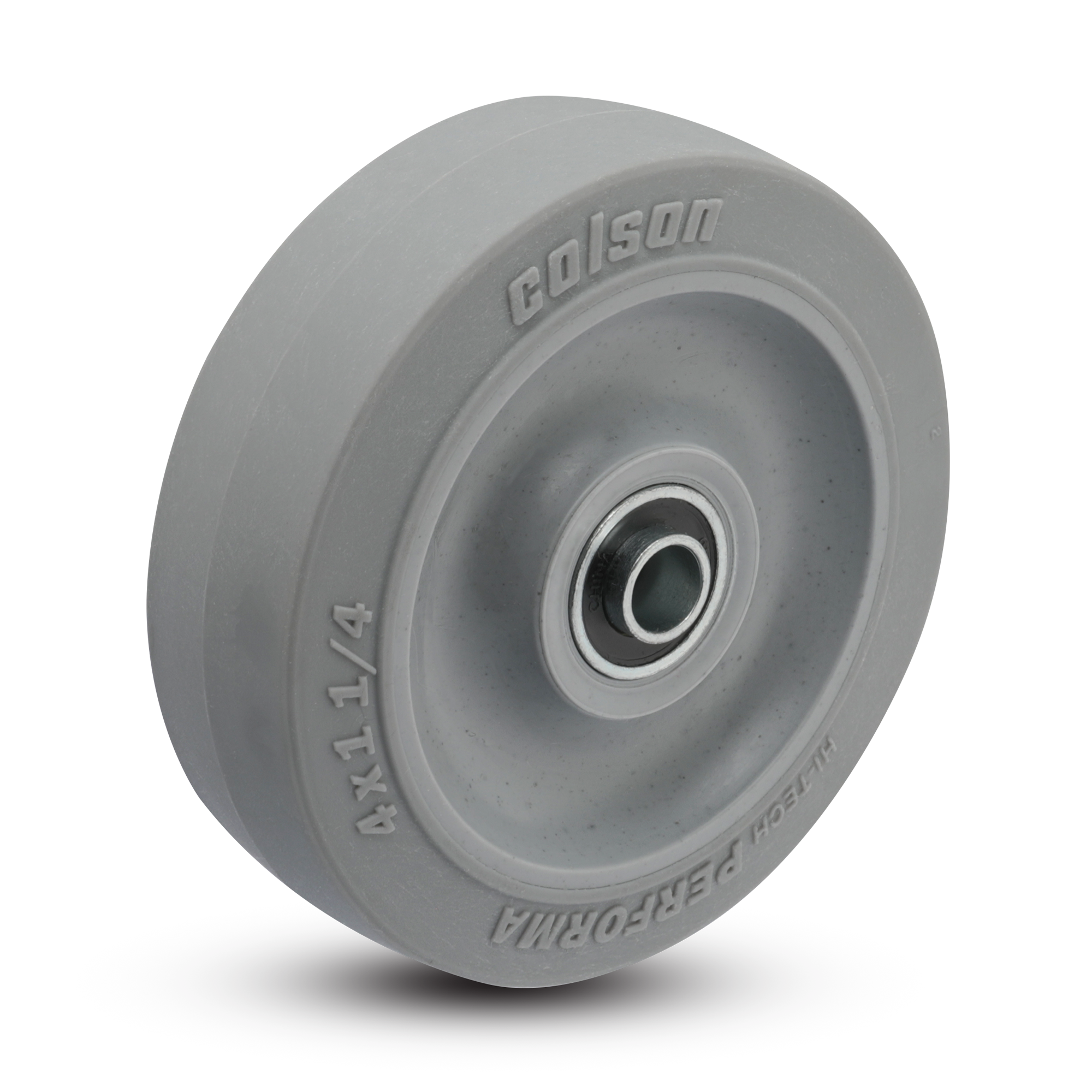 4" x 1-1/4" Performa Rubber Wheel w/ Ball Bearing - 2.00004.445 - Colson