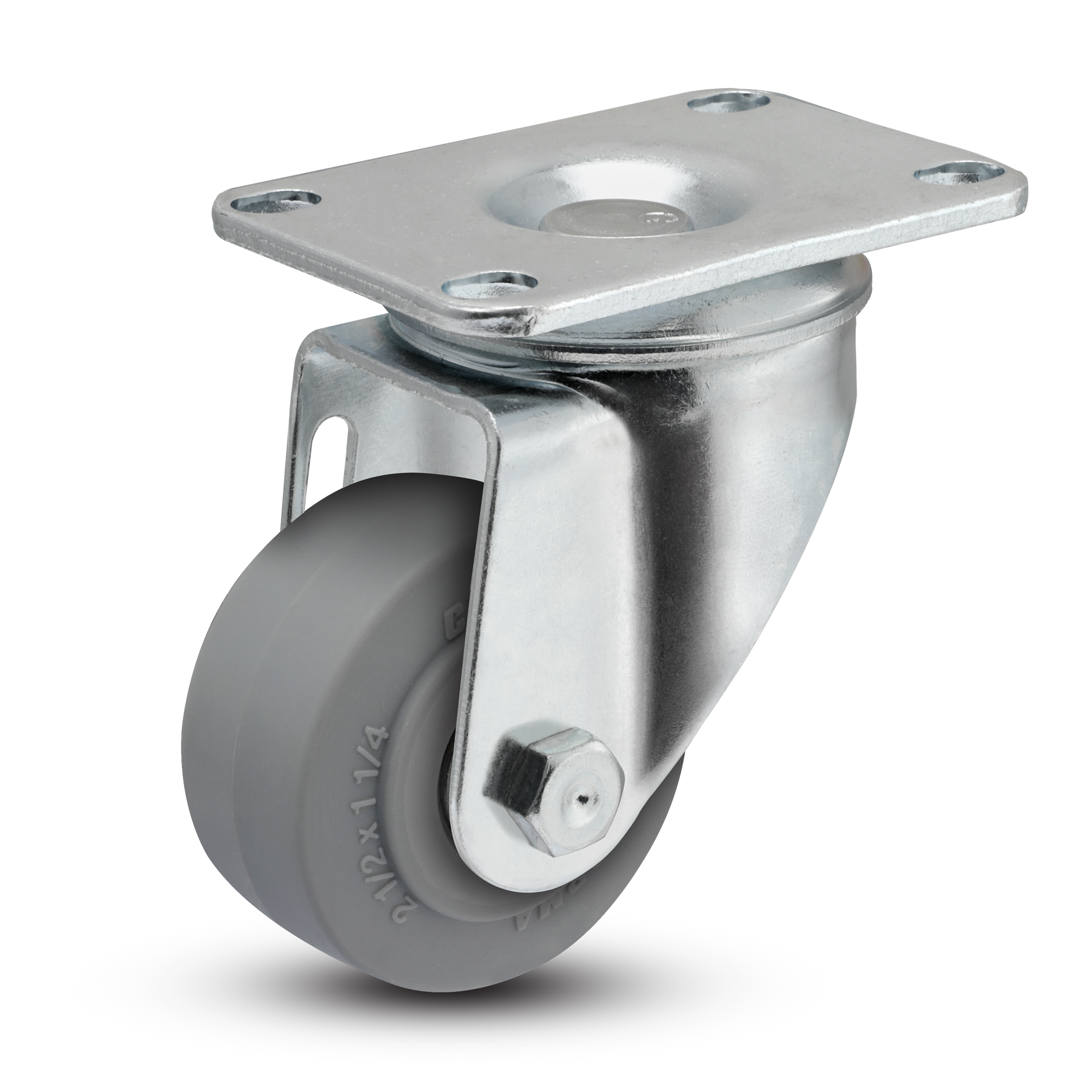 2.5" Performa Rubber 2 Series Swivel Caster - 2.02256.445 - Colson