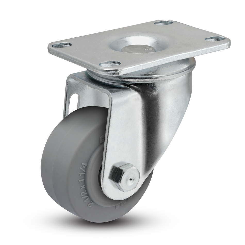 2.5" Performa Rubber 2 Series Swivel Caster - 2.02256.445 - Colson