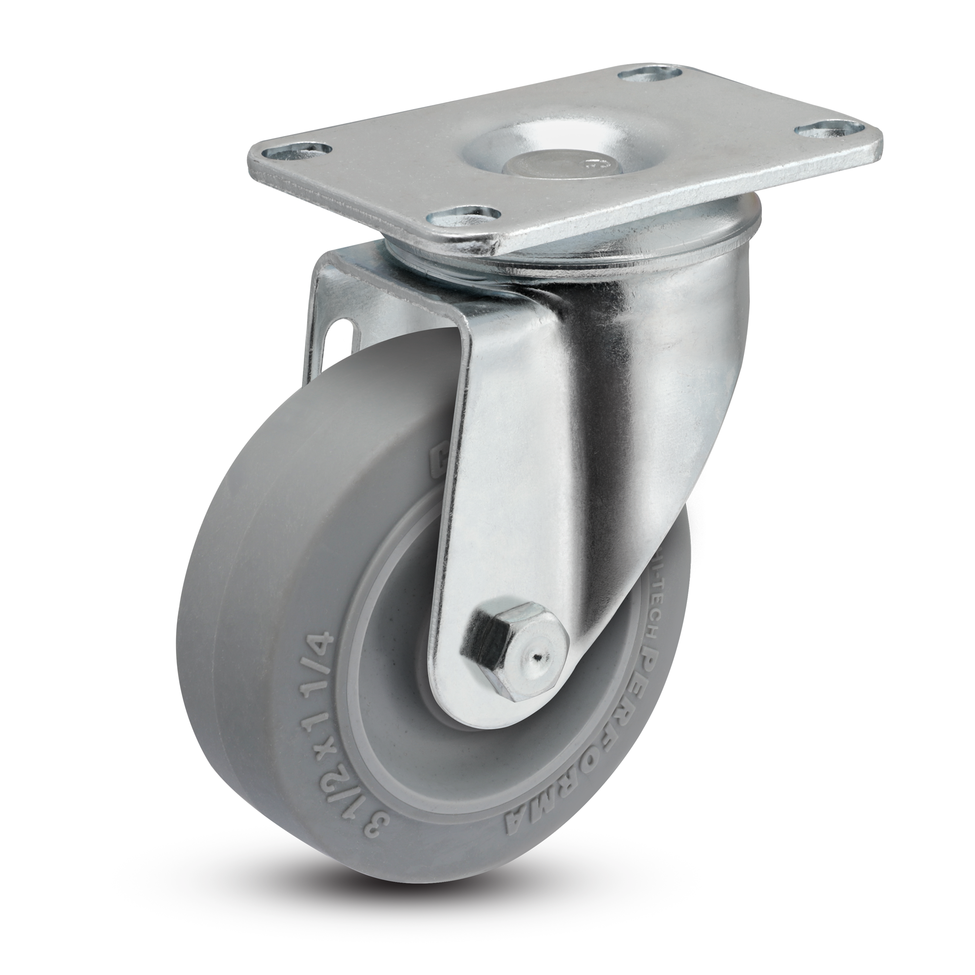 3.5" Performa Rubber 2 Series Swivel Caster - 2.03256.445 - Colson