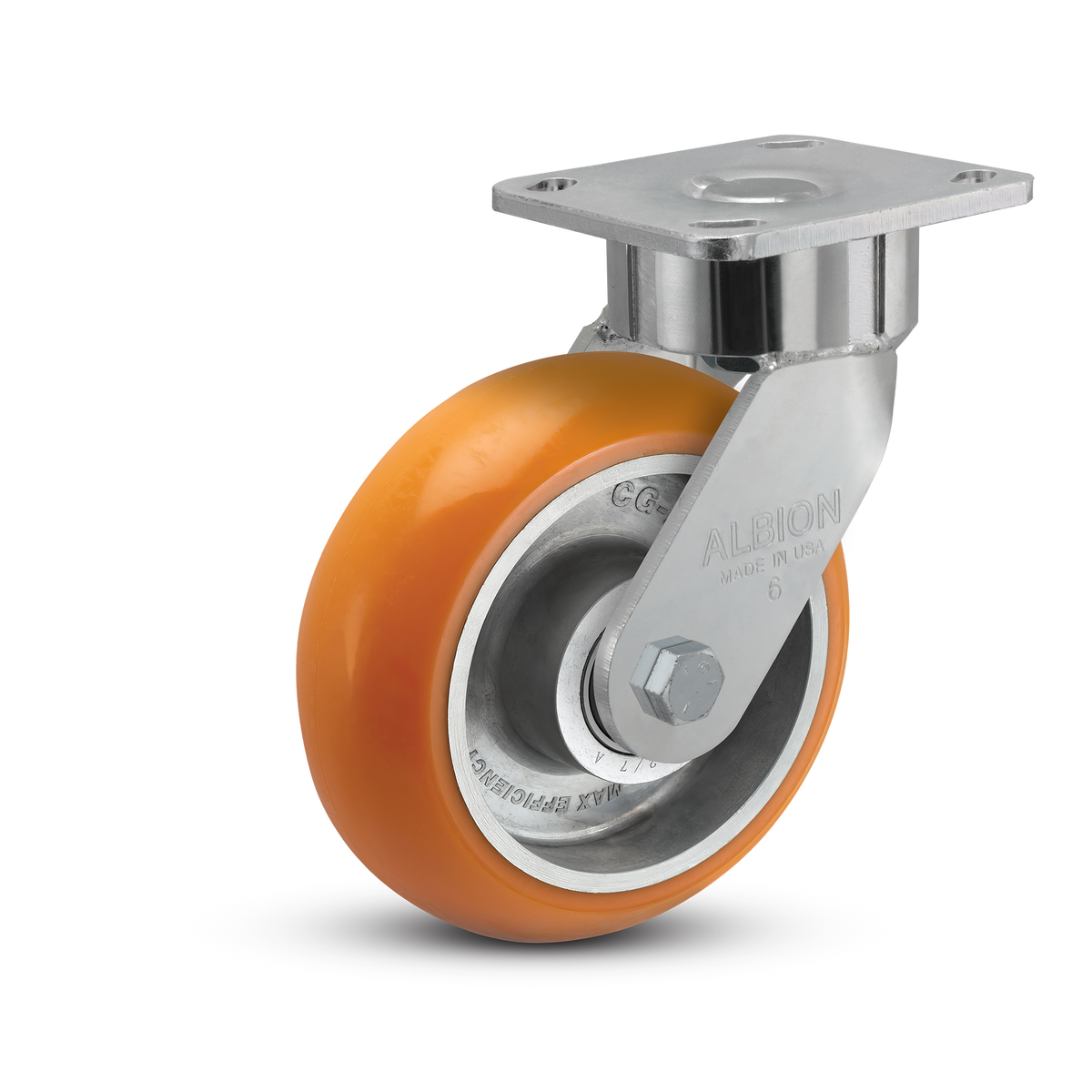 28AN06228S - 6" x 2" Polyurethane Swivel Caster - Albion 28 Series - Albion