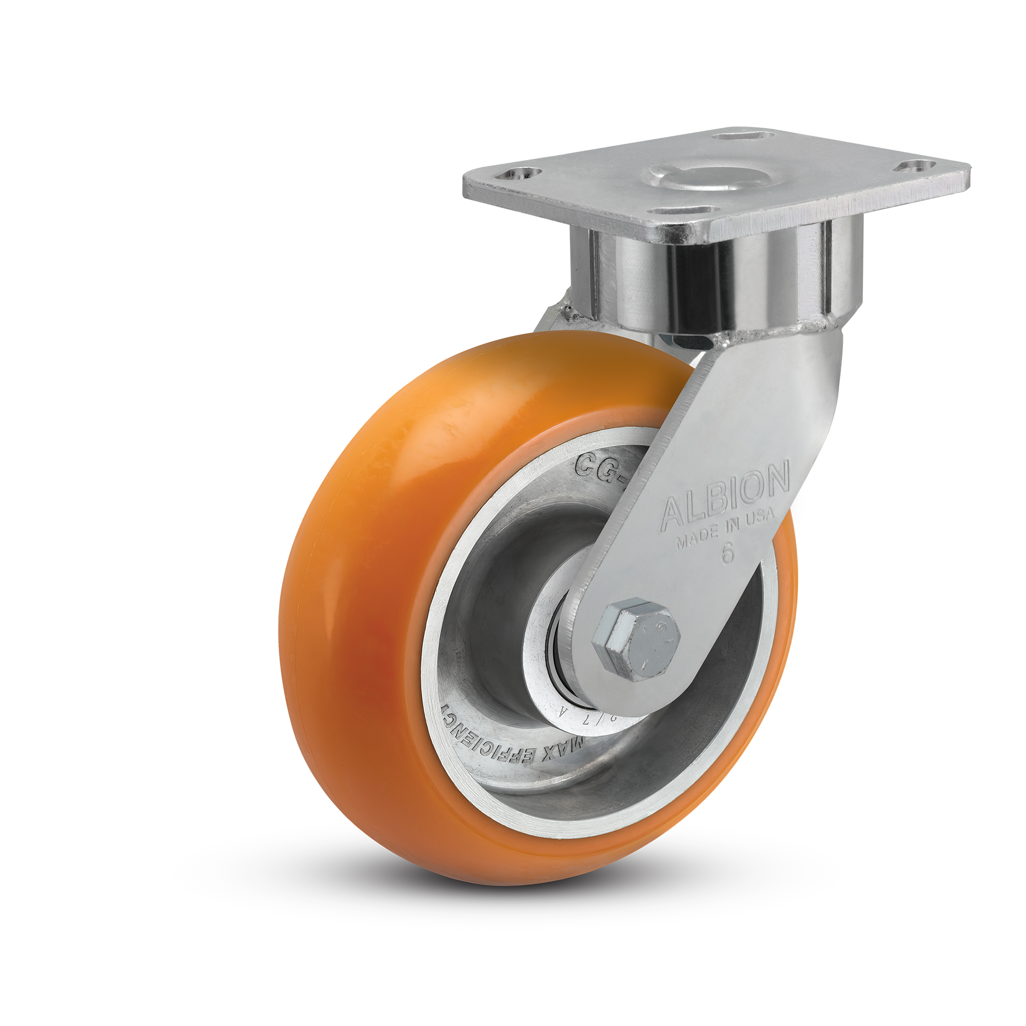 28AN06228S - 6" x 2" Polyurethane Swivel Caster - Albion 28 Series - Albion