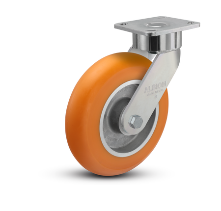28AN08228S01 - 8" x 2" Polyurethane Swivel Caster - Albion 28 Series - Albion