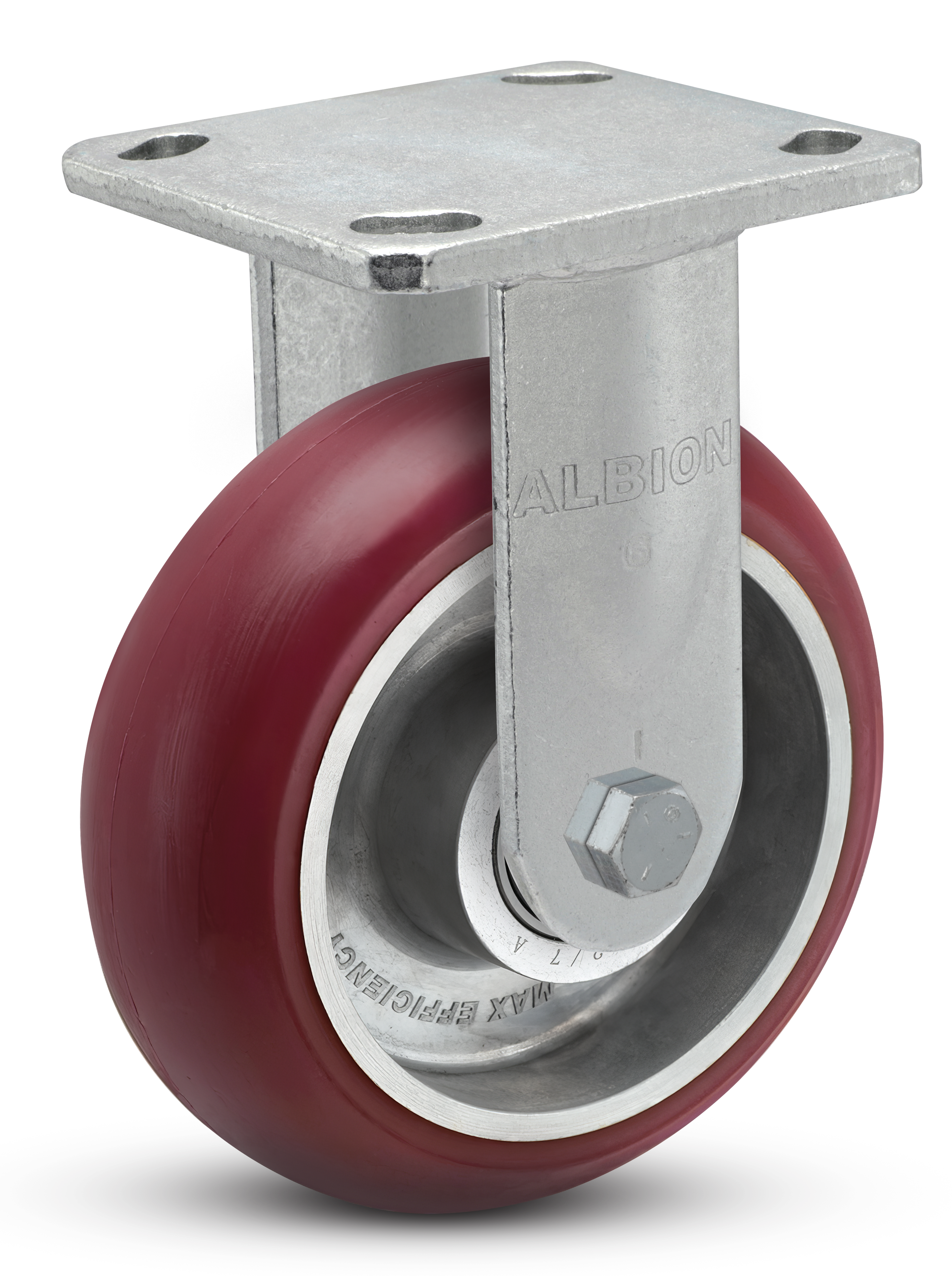 28AX06228R - 6" x 2" Polyurethane Rigid Caster - Albion 28 Series - Albion