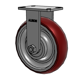 10" x 3" Rigid Albion 310 Contender Kingpinless Caster w/CG-MAX (AX) Polyurethane Wheel - 310AX10528R