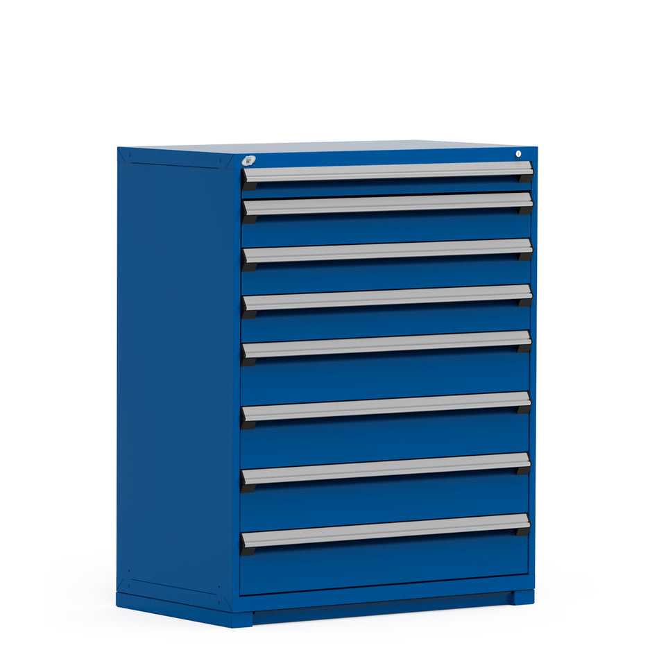 R5AHE-5873-ST055 - Heavy-Duty 8-Drawer Steel Storage Cabinet – 48” x 24” x 60” | 400 lb Capacity Drawers