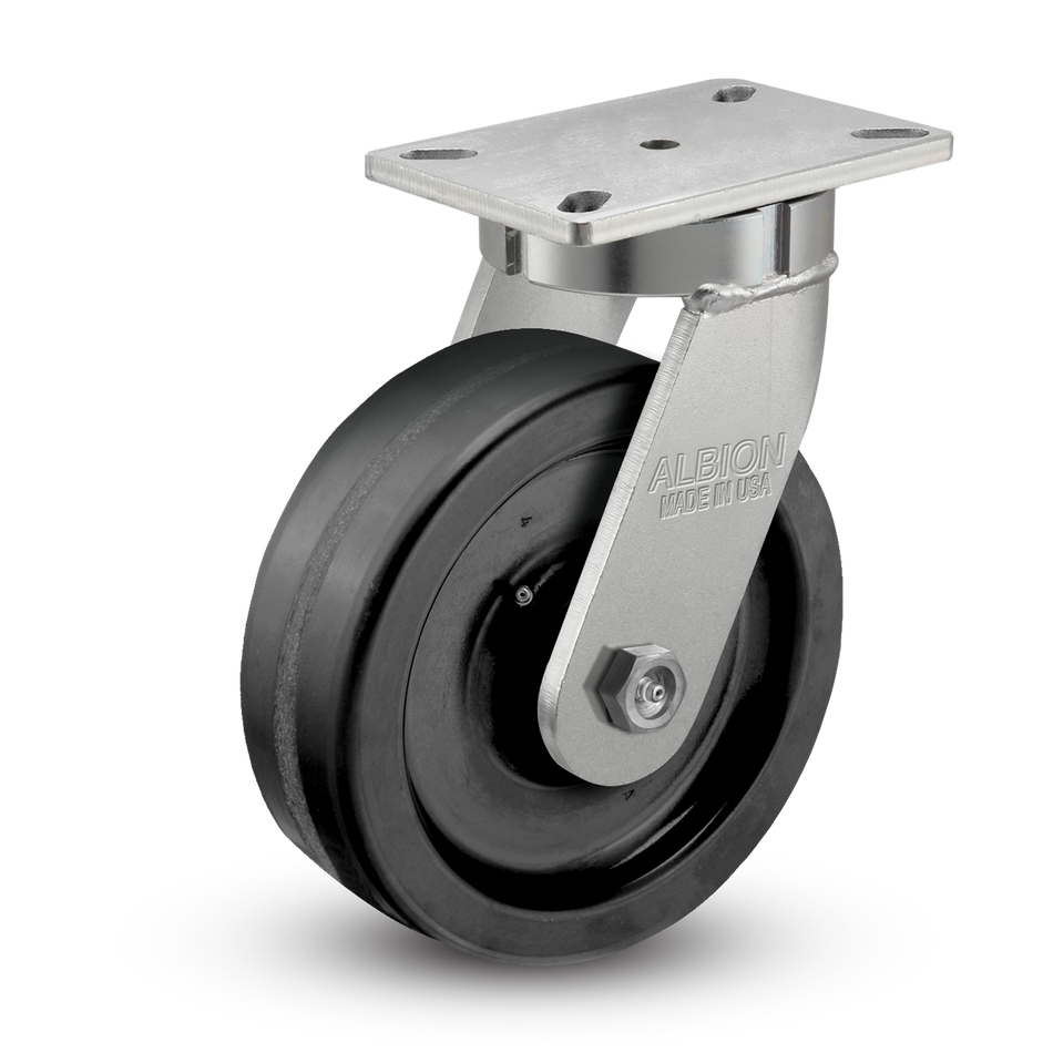 410TM08501S - 8" x 3" Phenolic Kingpinless Swivel Caster