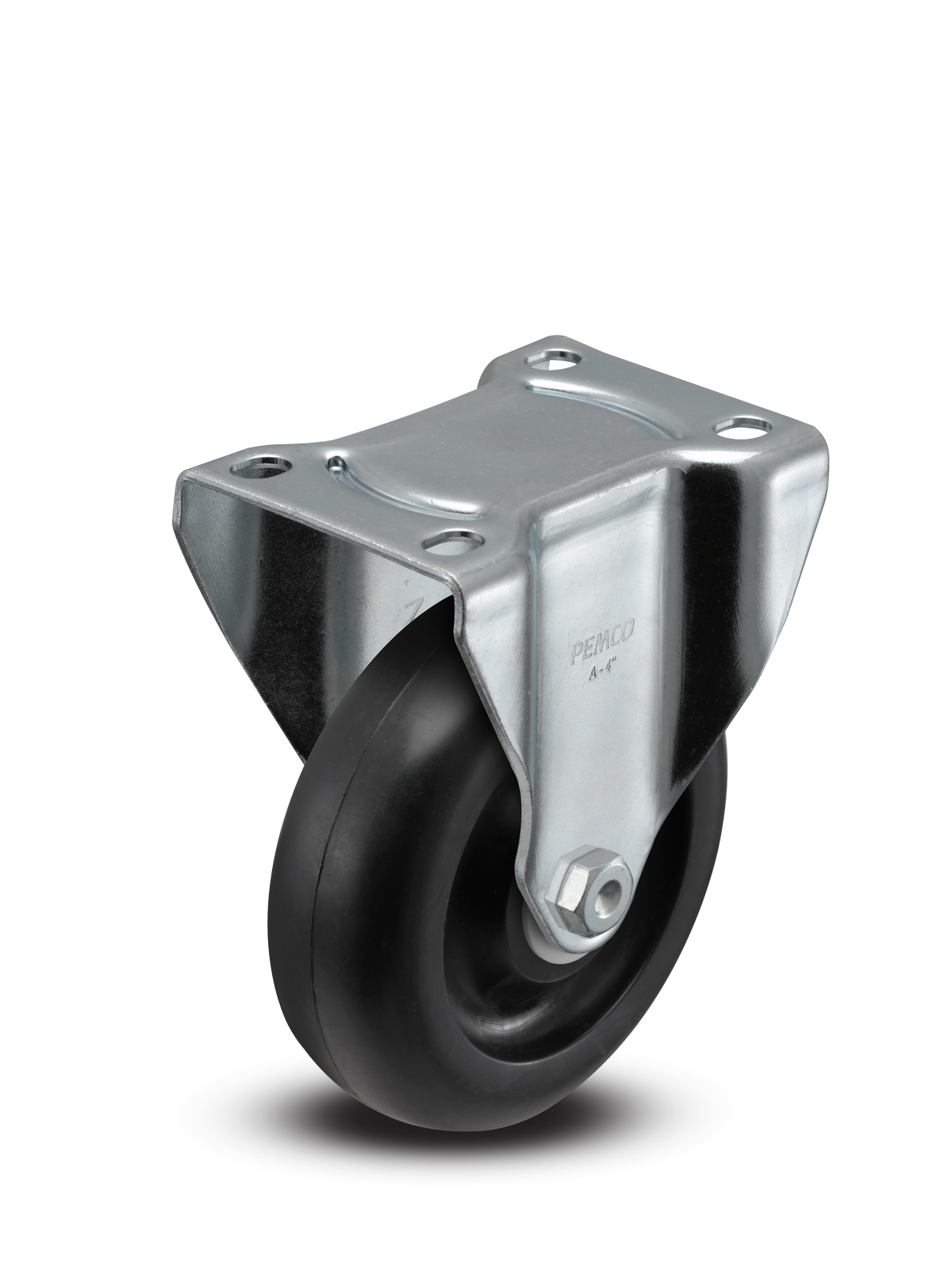 A-line 4" x 1.25" Polyolefin (POD) Wheel Caster With Rigid Top Plate - Part# AR40P1POD - Pemco