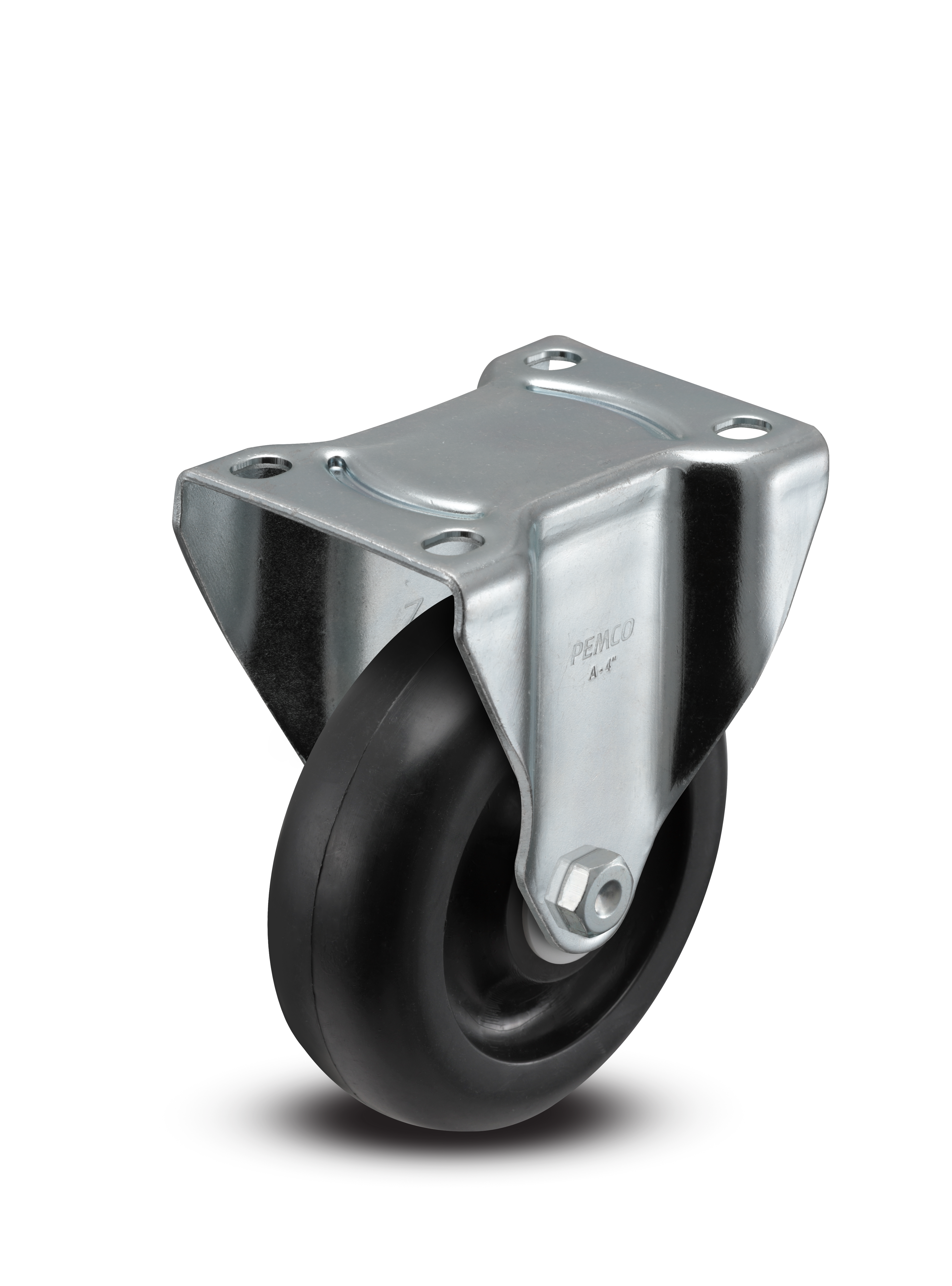 A-line 4" x 1.25" Polyolefin (POD) Wheel Caster With Rigid Top Plate - Part# AR40P1POD - Pemco