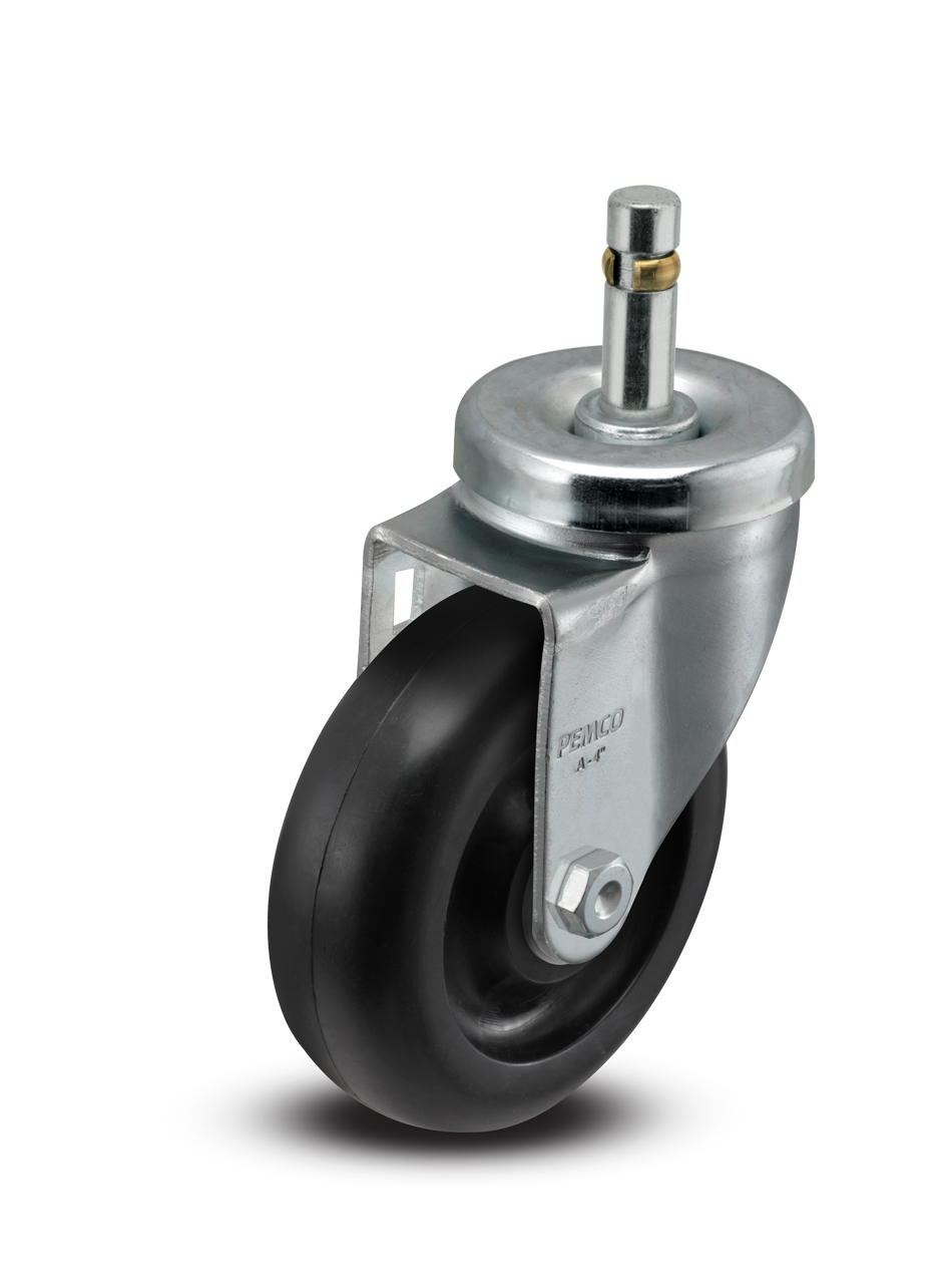 A-line 4" x 1.25" Polyolefin (POD) Wheel Caster With Grip Ring Stem - Part# AS40G1POD