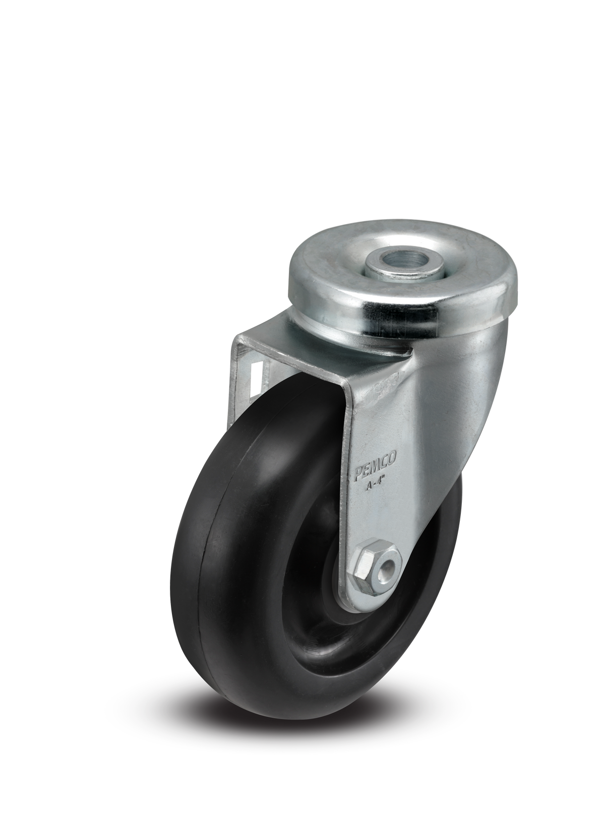 A-line 4" x 1.25" Polyolefin (POD) Wheel Caster With Hollow Kingpin - Part# AS40H1POD - Pemco