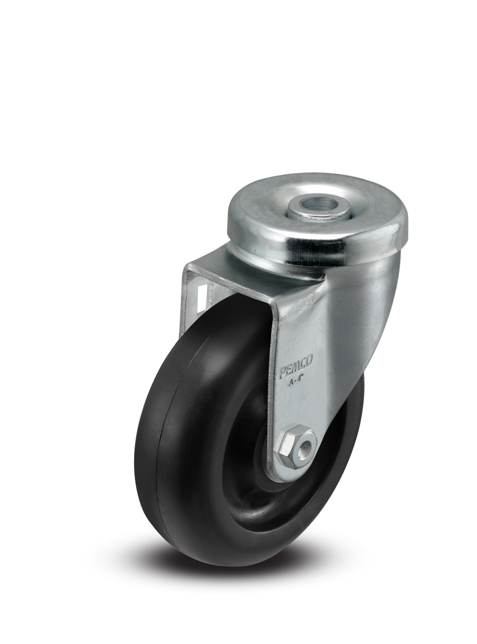 A-line 4" x 1.25" Polyolefin (POD) Wheel Caster With Hollow Kingpin - Part# AS40H1POD - Pemco