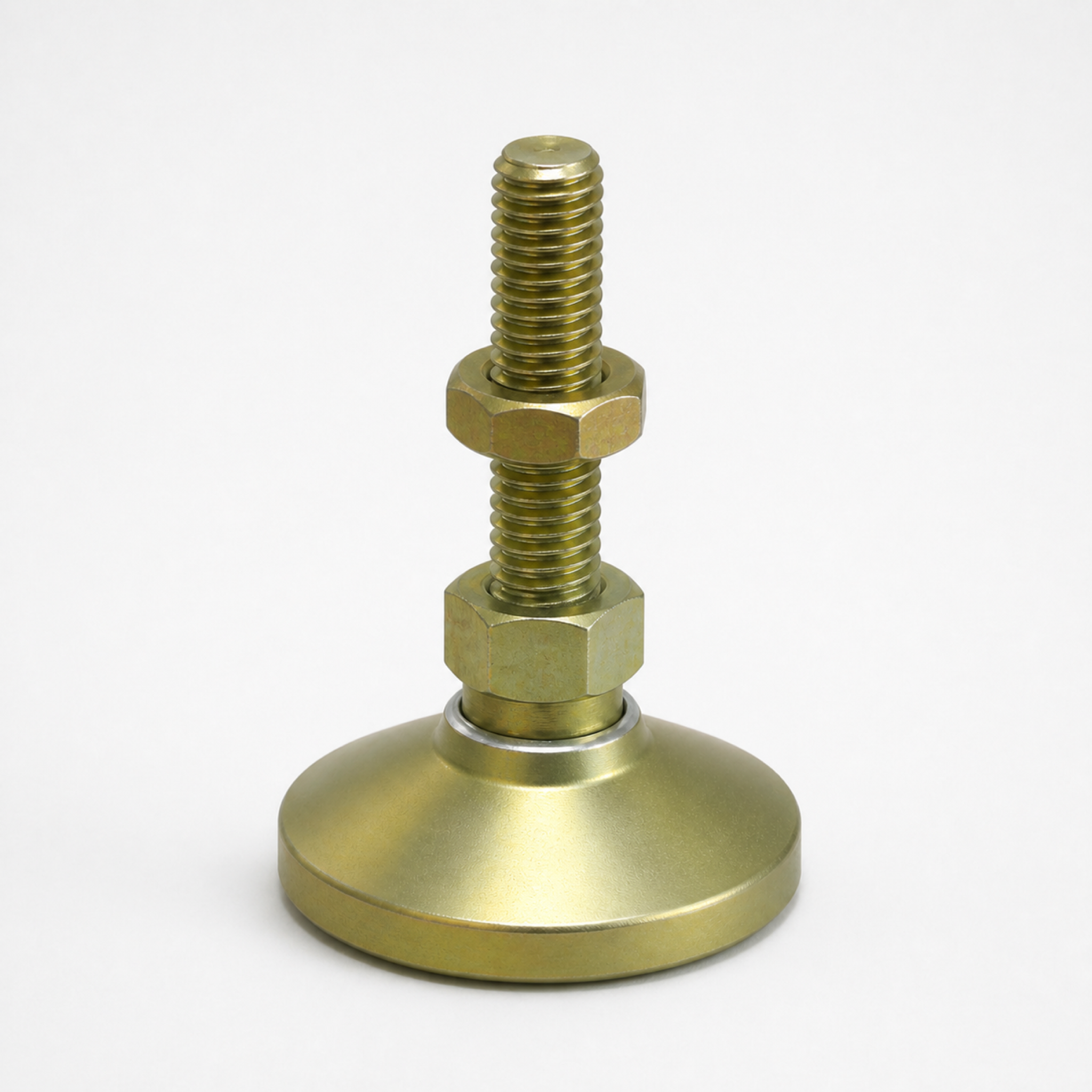 1/4"-20 x 1.25" Threaded Stud Steel Swivel 1" Base Leveling Mount - BSW-0 - hero