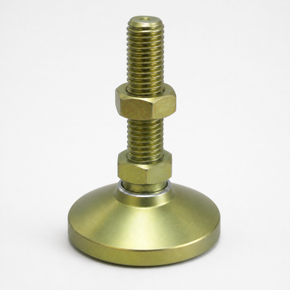 1/2"-13 x 2" Threaded Stud Steel Swivel 1.875" Base Leveling Mount - BSW-2 - hero