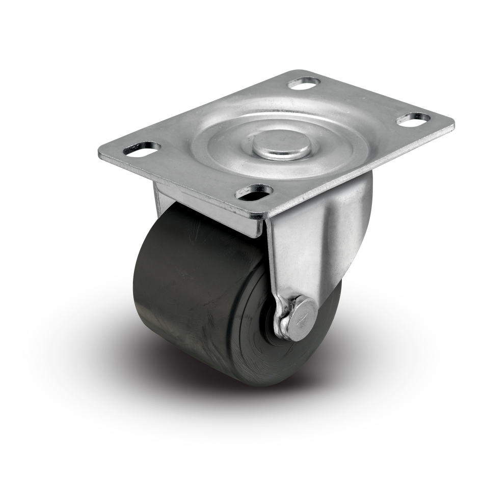 3" Rubber Swivel Caster - C0020120ZN- POL01(KK)