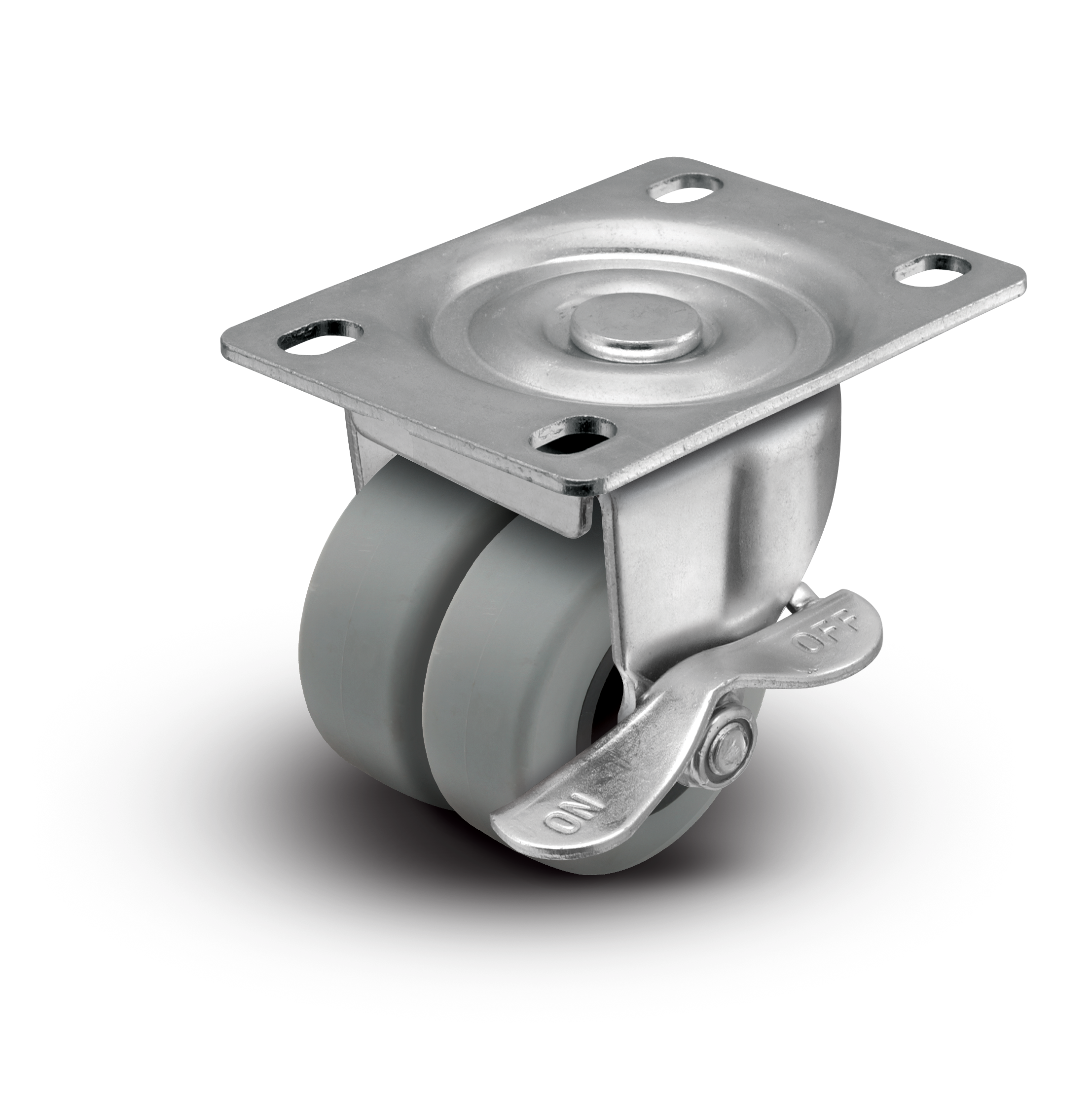 2" Rubber Swivel Caster - C0020120ZN-TPR01(GG)B - Shepherd