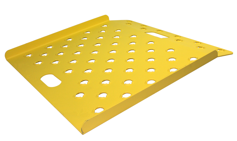 Punched Curb Ramp/Deck  27" x 27" - CRP2727-SY in Safety Yellow