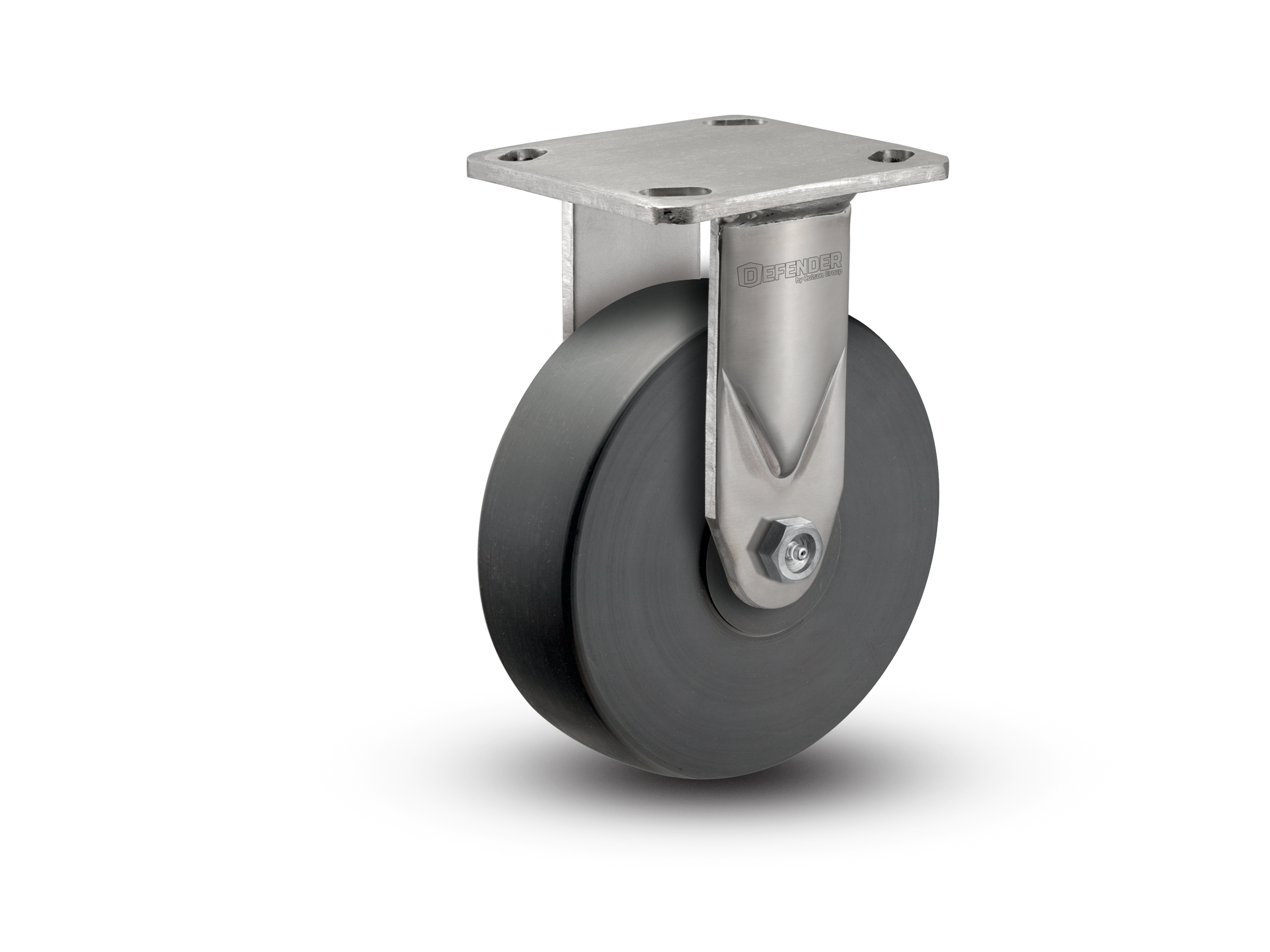 6"X2" Stainless Steel Top Plate Swivel Caster with Commander HD Wheel - D4.06108.5PN SS - Colson