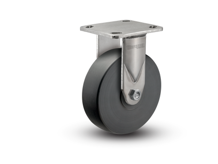 6"X2" Stainless Steel Top Plate Swivel Caster with Commander HD Wheel - D4.06108.5PN SS - Colson