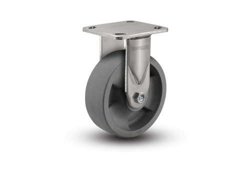 6"X2" Stainless Steel Steel Top Plate Rigid Caster with Glass Filled Nylon Wheel - D4.06108.839 DT SS WB29 - Colson