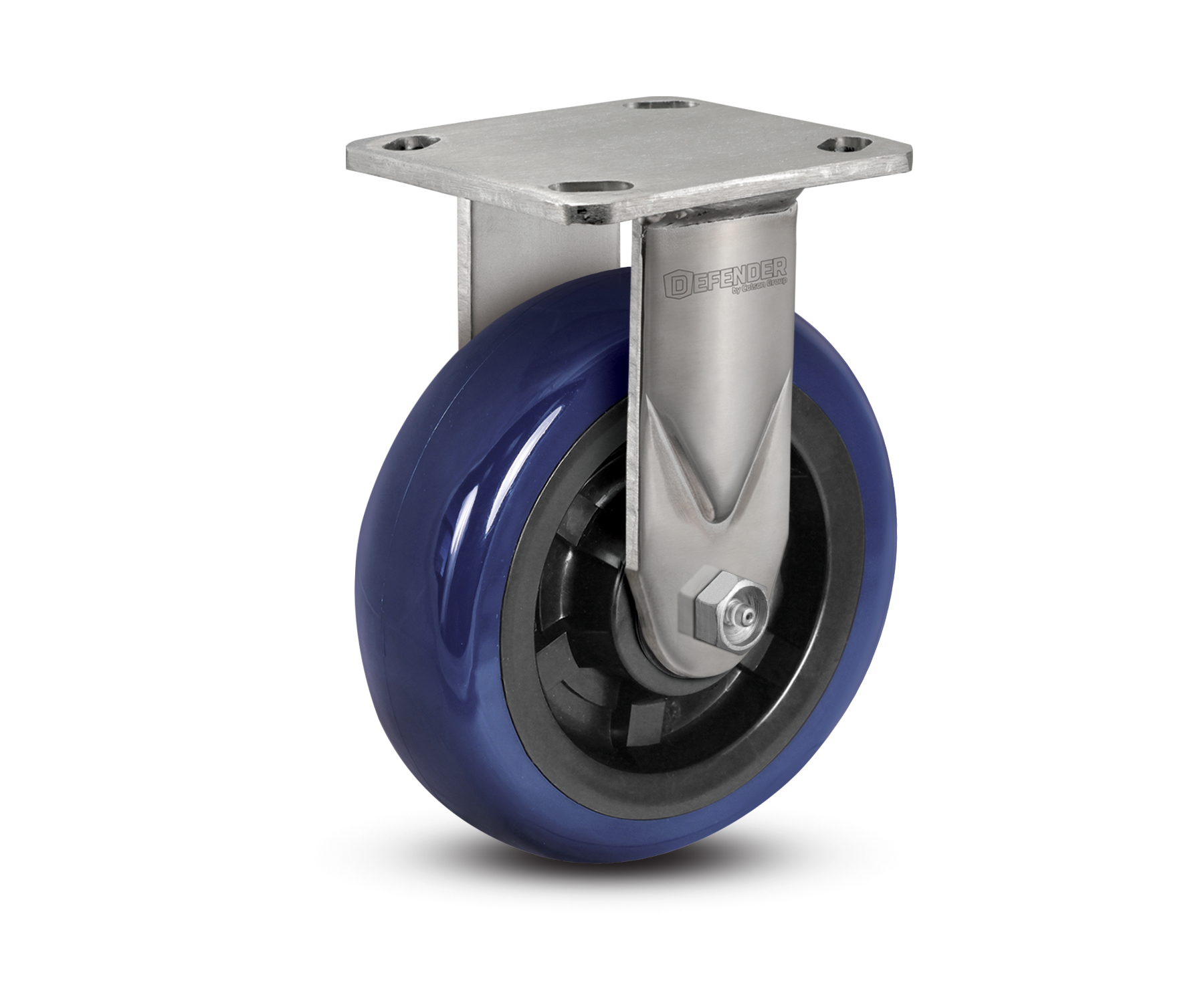6"X2" Stainless Steel Top Plate Rigid Caster with Polyurethane Wheel - D4.06108.929 EG SS WB29 - Colson