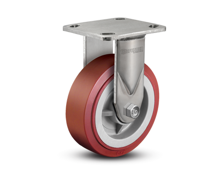 6"X2" Stainless Steel Top Plate Rigid Caster with Polyurethane Wheel - D4.06108.929 SS WB29 - Colson