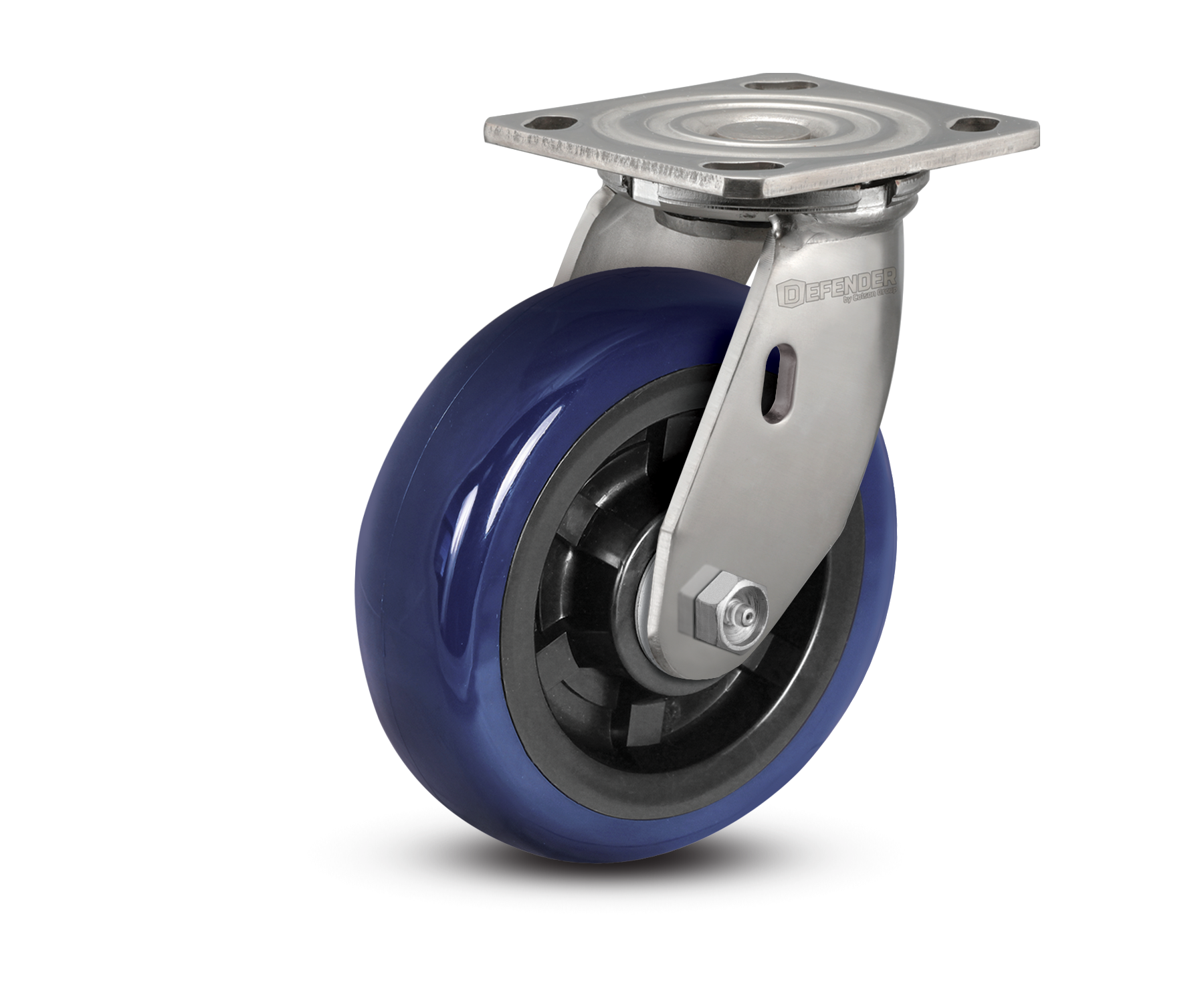 6"X2" Stainless Steel Top Plate Swivel Caster with Polyurethane Wheel - D4.06109.929 EG SS WB29 - Colson