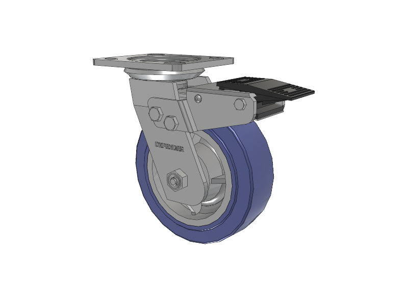 6"x2" - Colson Hydrotech Defender Series Swivel Caster - D4.06109.HF9 BRK4