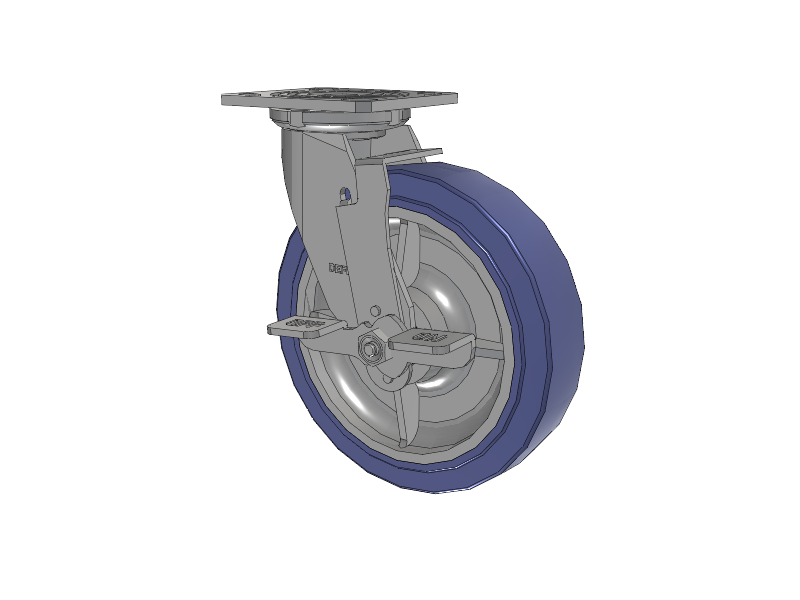 8"x2" Swivel Caster - Colson Hydrotech Defender Series - D4.08109.HF9 BRK7
