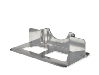 18" Cast Aluminum Recessed Heel or Nose Plate - CC Part# M12023