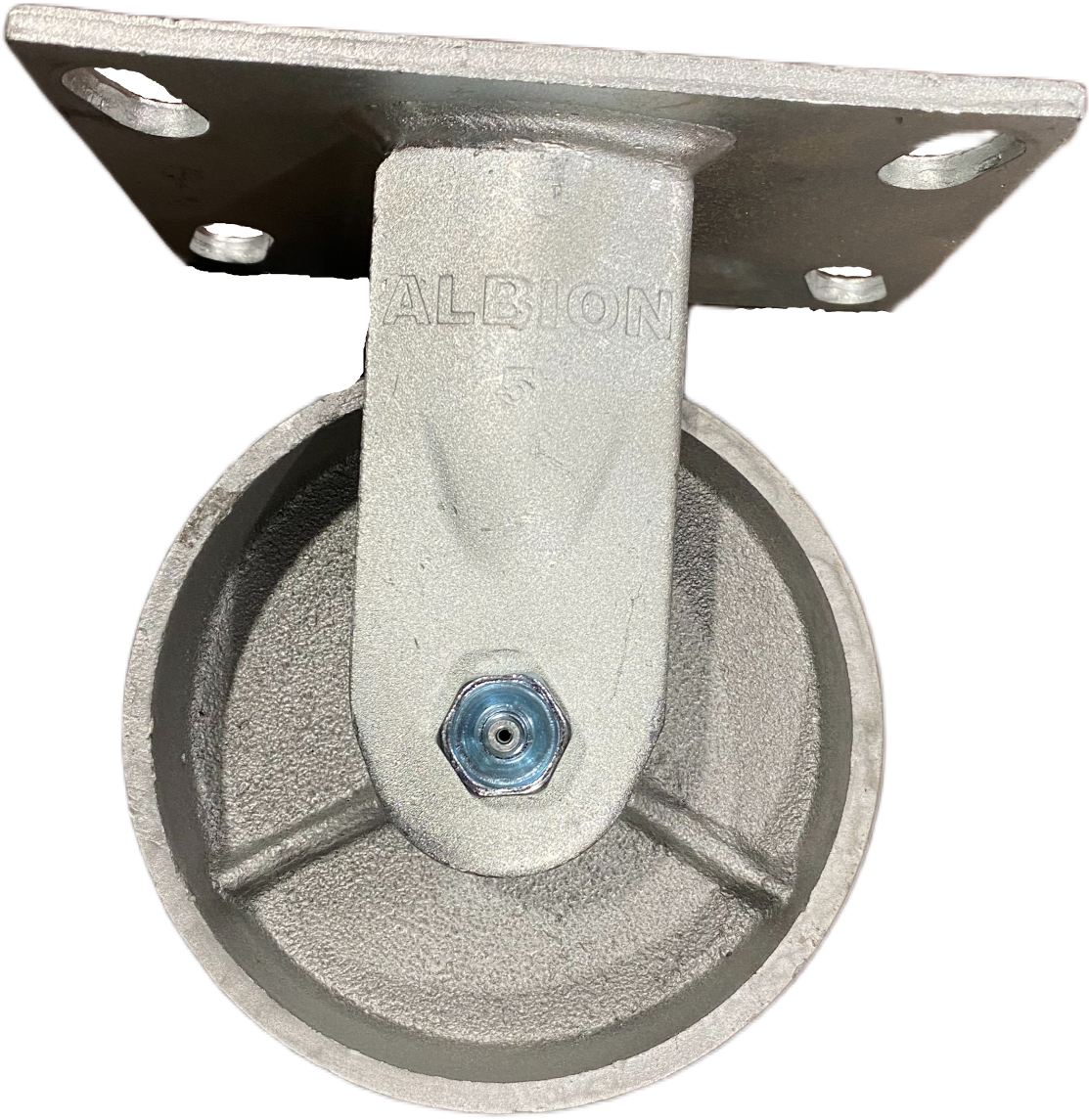 5" x 2" Rigid Caster with Cast Iron Wheel, Albion 62 Series - 62CA05201R
