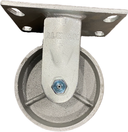 5" x 2" Rigid Caster with Cast Iron Wheel, Albion 62 Series - 62CA05201R
