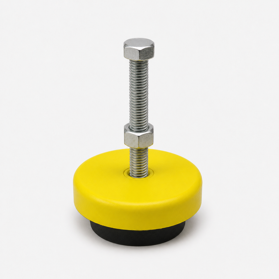 Anti-Vibration 2" Base Leveling Mount with 3/8"-24x3" Threaded Stud - MM5024B - hero