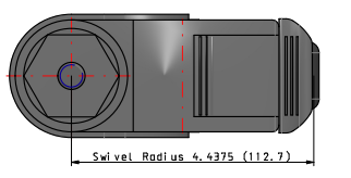 5" Rubber Swivel Caster - NG-05QDP-125-TL-TS02