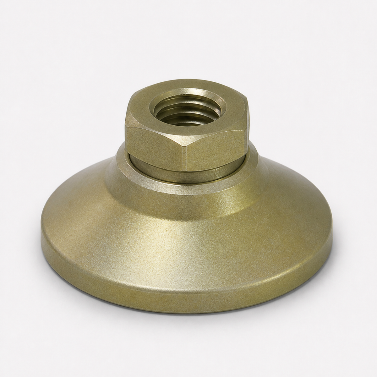Tapped 1.25" Base Steel Swivel Leveling Mount for 3/8"-16 Thread - TSW-1 - hero