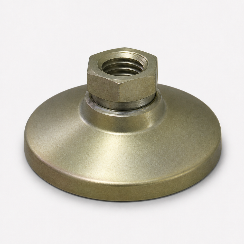 Tapped 1.875" Base Steel Swivel Leveling Mount for 1/2"-13 Thread -TSW-2 - hero
