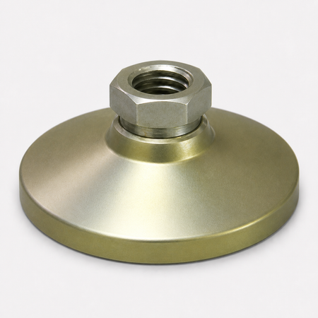 Tapped 2.5" Base Steel Swivel Leveling Mount for 5/8"-11 Thread -TSW-3 - hero