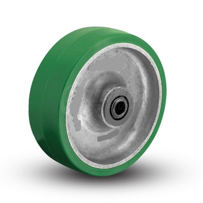 10" x 3" Polyurethane on Cast Iron Wheel w/ Roller Bearing - 50HE103-24 - Colson
