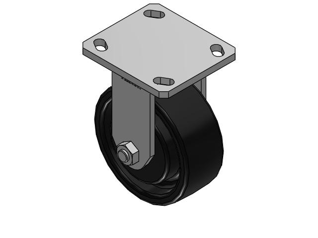 5"x 2" Rigid Albion 110 Series Kingpinless Casters - 110FR05201R - Albion