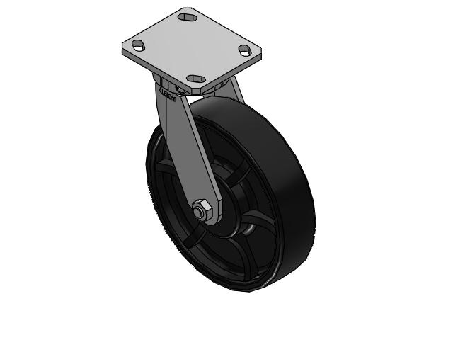 8"x 2" Swivel Albion 110 Series Kingpinless Casters - 110FR08201S - Albion